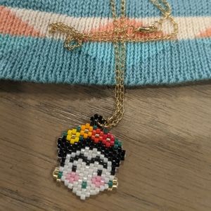 Frida Kahlo Handcrafted Necklace